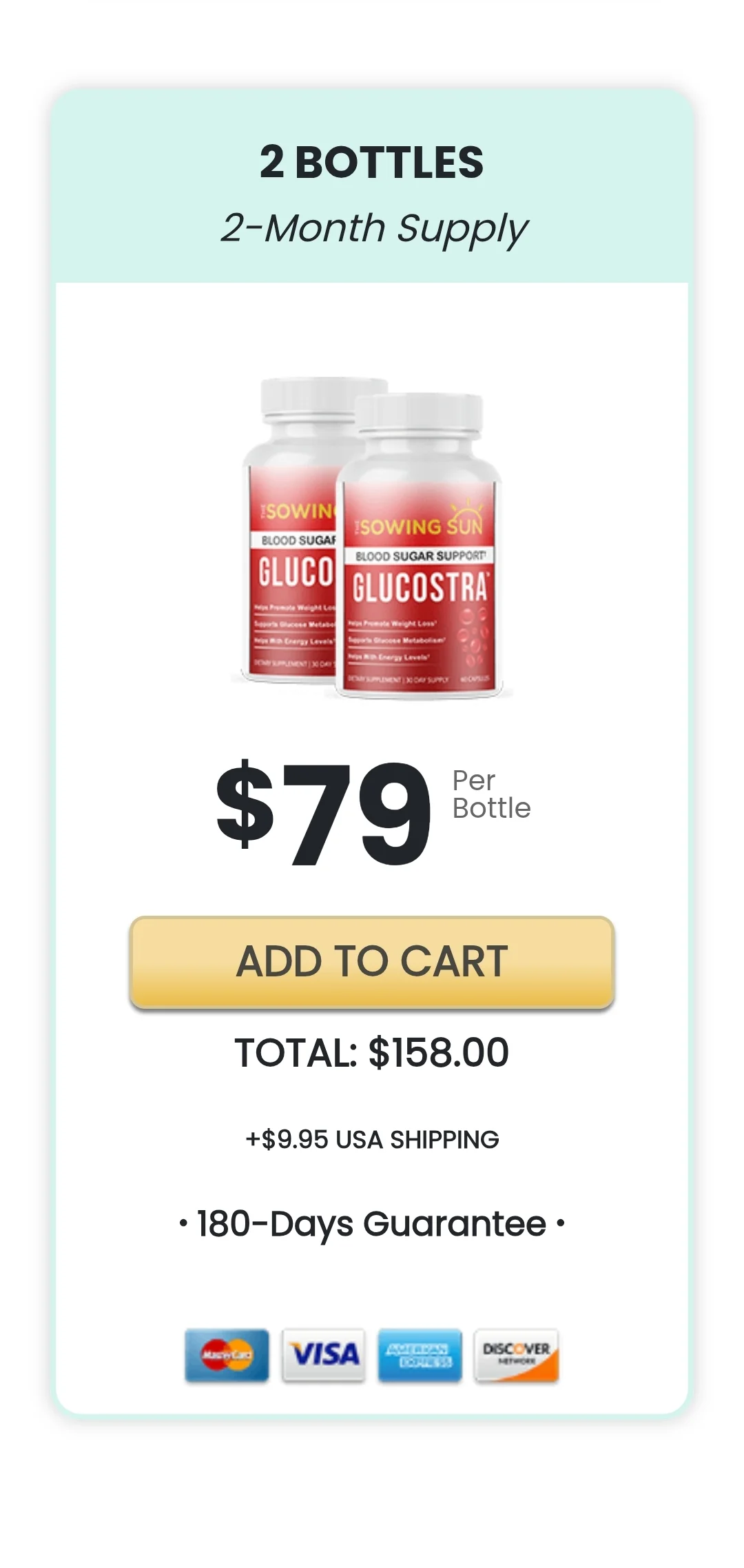 Glucostra™ 2 bottles pricing